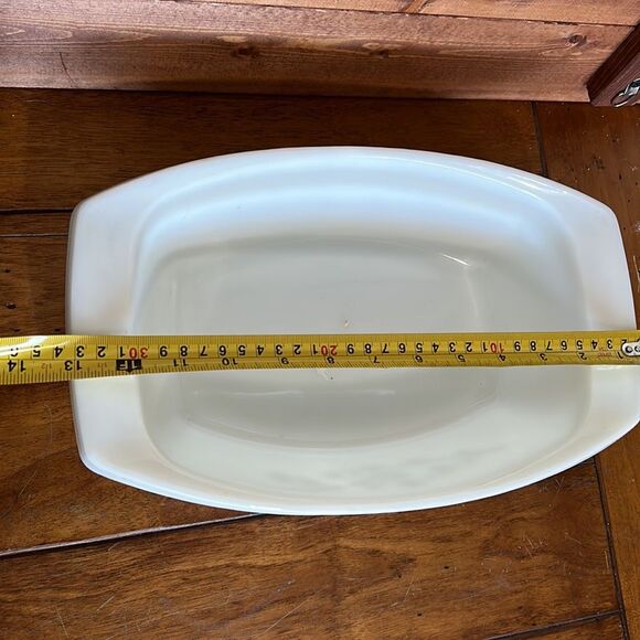 Pyrex Rectangular Casserole Golden Honeysuckle without Lid #035 2 1/2 Qt - Picture 3 of 7